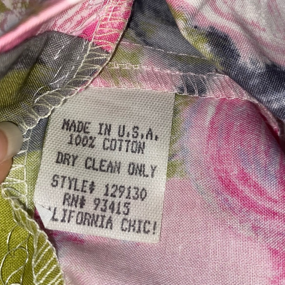 Trina Turk Watercolor Roses Floral A-Line Pleated Dress - Picture 8 of 10
